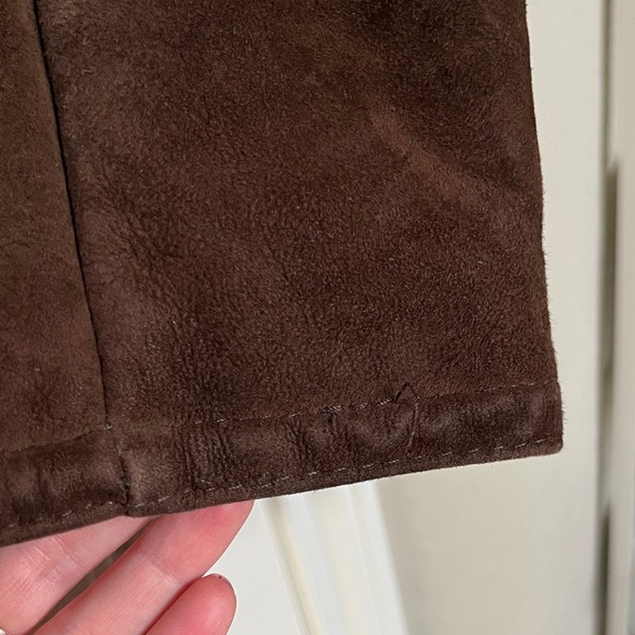 Vintage Lambskin penny lane suede shearling chocolate brown coat- medium - Picture 9 of 16